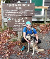Hiking up Mt Washington with my best girl, Dudli