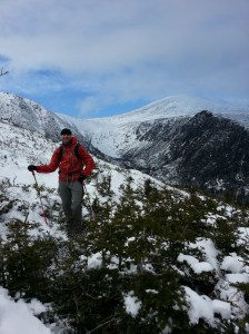 Chad with the summit of Mt Washington in the background. Our Tour De Rock Pile. 