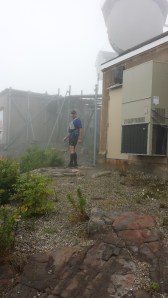 Andy's teammate, Chael, on the summit of Kearsarge- State 2.