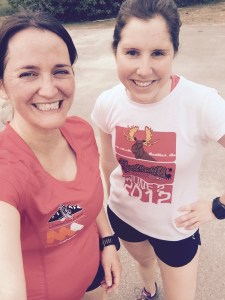 Becky & I after a trail run at Franklin Falls.